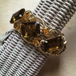 GORGEOUS Vintage Rhinestone Statement Bracelet